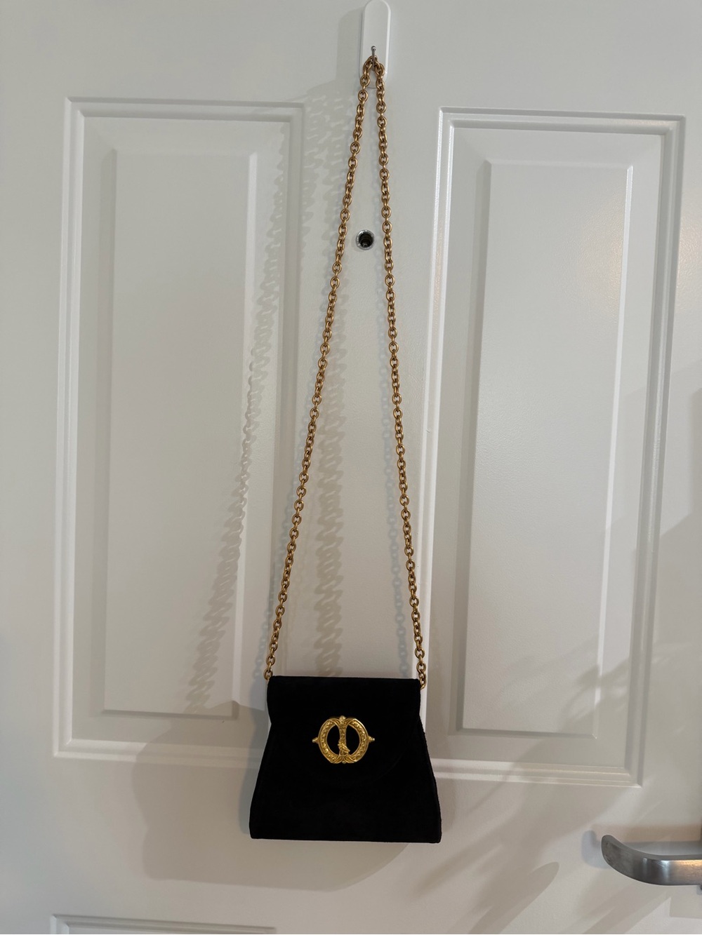 Vintage Casual Corner Black and Gold Purse